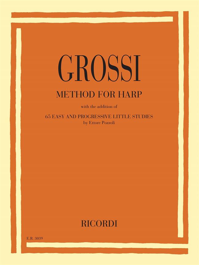 Method for Harp - 65 snadných a progresivních malých studií Ettore Pozzoliho - učebnice pro harfu